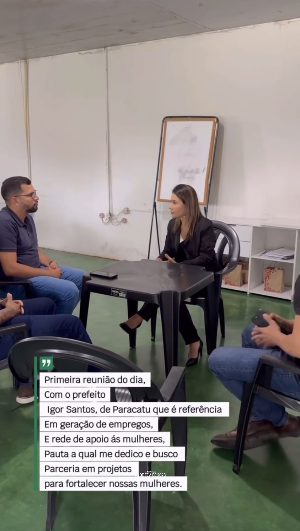 Reunião com o prefeito de Paracatu, Igor Santos