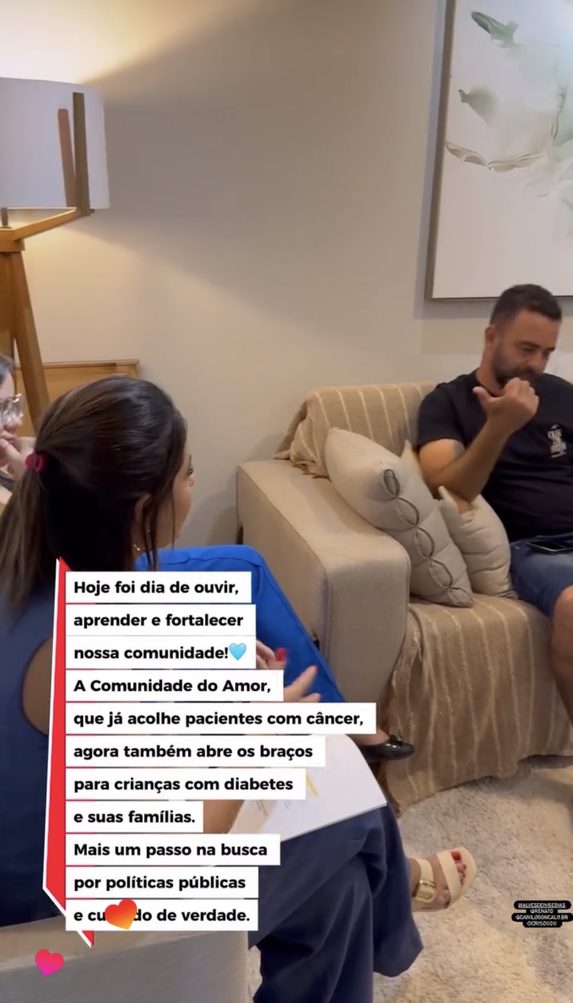 Vereadora Simone Teles faz uma reunião sobre as Diabetes 