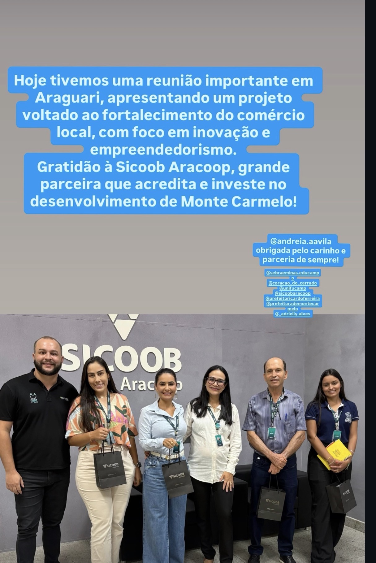 Reunião do fortalecimento do comércio local!